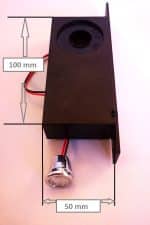 HiSec Beépített ajtócsengő, elemtartóval és világítással