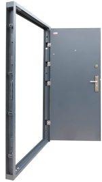 Minta nélküli Matt Antracit HiSec acél biztonsági bejárati ajtó